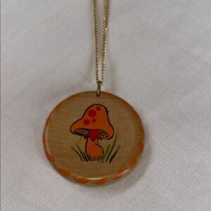 Mushroom Pendant Necklace